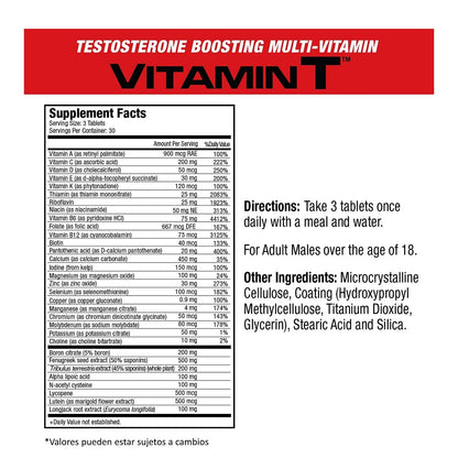 VITAMIN T MULTIVITAMIN 90 CAP.